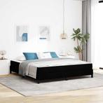 vidaXL Boxspring bed met matras Zwart 180 x 200 cm Stof, Huis en Inrichting, Slaapkamer | Bedden, Verzenden, Nieuw
