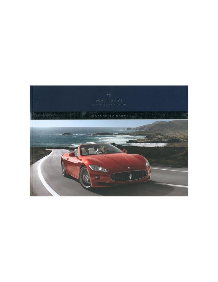 2011 MASERATI GRANCABRIO & SPORT BROCHURE ENGELS, Livres, Autos | Brochures & Magazines
