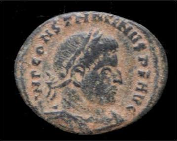 306-337ad Roman Constantine I Ae follis Sol standing left..., Verzenden