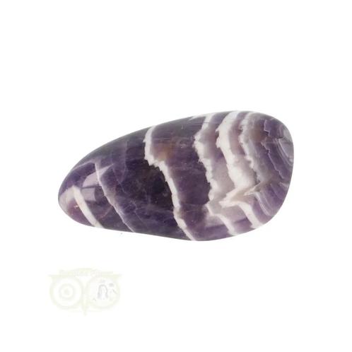 Chevron Amethist trommelsteen Nr 84 - 13 gram - Zuid-Afrika, Handtassen en Accessoires, Edelstenen, Nieuw, Verzenden