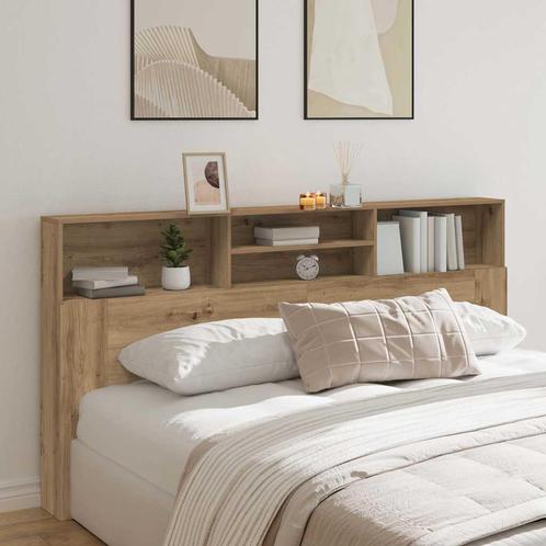 vidaXL Hoofdbordkast 200x19x103,5 cm bewerkt hout artisanaal, Huis en Inrichting, Slaapkamer | Bedden, Nieuw, Verzenden