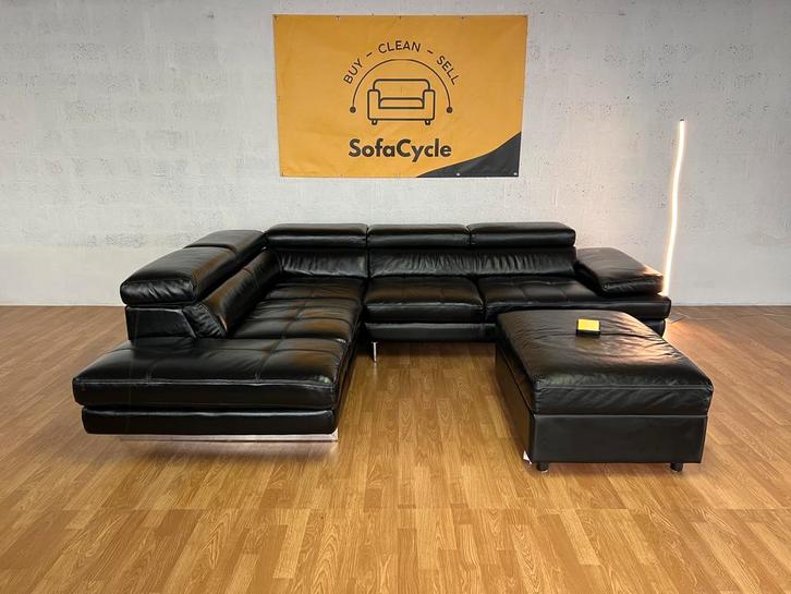 SofaCycle - Lederen Hoekzetel met Opbergbox, Huis en Inrichting, Zetels | Complete zithoeken, Nieuw, Ophalen of Verzenden