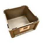 Kunststof stapelbak 400x400x220mm vierkant gesloten, Zakelijke goederen, Ophalen of Verzenden