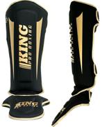 King Pro Boxing Scheenbeschermers KPB/SG REVO 6 Zwart Goud, Sport en Fitness, Vechtsporten en Zelfverdediging, Verzenden, Nieuw