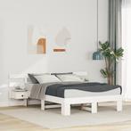 vidaXL Bedframe met lade Wit 120 x 190 cm Massief hout, Huis en Inrichting, Verzenden, Nieuw
