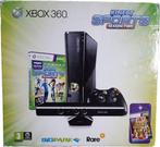 Xbox 360 Slim 4GB Kinect Pack-Zwart Incl. Kinect Adv &, Games en Spelcomputers, Ophalen of Verzenden, Nieuw