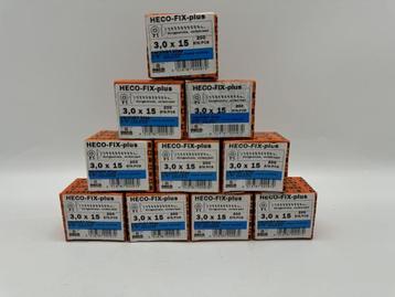 Veiling - Heco schroeven 2000 stuks 3,0x15mm (Z1) verzinkt