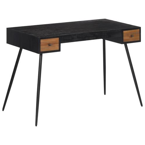 vidaXL Bureau 117x56,5x75 cm massief gerecycled teakhout, Huis en Inrichting, Bureaus, Nieuw, Verzenden
