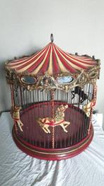 Vogelkooi - Vogelkooi - Circus Carrousel - Hout en IJzer, Antiquités & Art