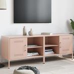 vidaXL Tv-meubelen 2 st 68x39x50,5 cm staal roze, Huis en Inrichting, Verzenden, Nieuw