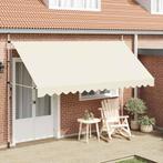 vidaXL Luifel handmatig uittrekbaar 400 cm crème, Verzenden, Nieuw