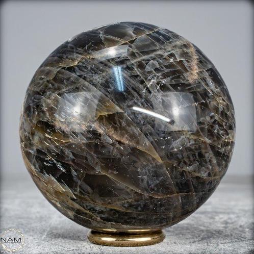Magnifique pierre de lune étincelante naturelle Sphère-, Verzamelen, Mineralen en Fossielen