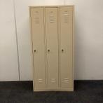 Locker - Garderobekast 3 vaks, Manutan (hxbxd) 180x89x50 cm,