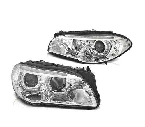 PHARES BMW F10 F11 13-16 XENON ANGEL EYES LED 3D DRL DYNAMIQ, Auto-onderdelen, Verlichting, Verzenden