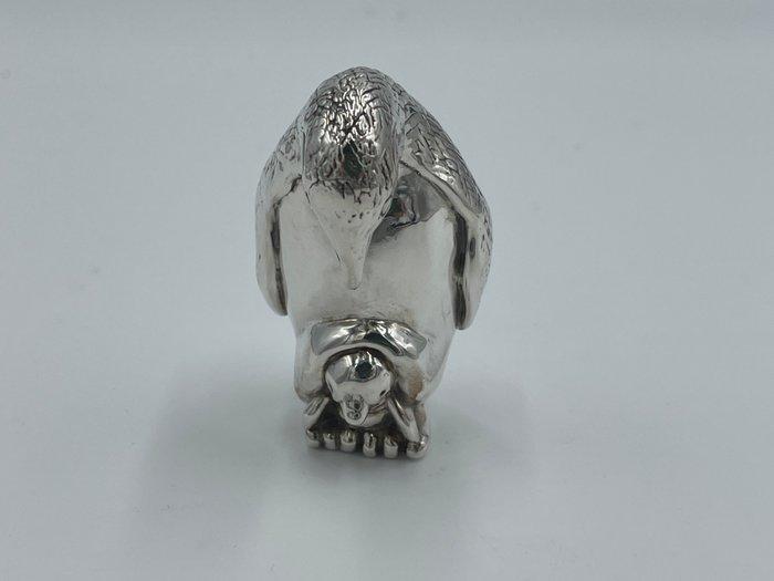 Militaire miniatuur beeldjes - pinguin - .925 zilver, Antiquités & Art, Antiquités | Argent & Or