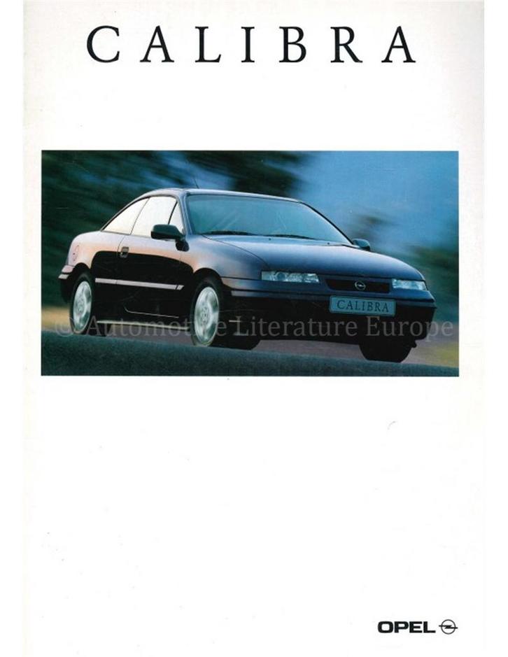 1996 OPEL CALIBRA BROCHURE NEDERLANDS, Livres, Autos | Brochures & Magazines