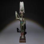 Oud-Egyptisch Brons Beeld van de god Min. Late Periode, 664