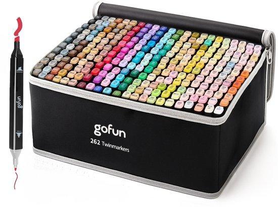 2eChoix | Gofun Twinmarkers 262 pcs - Adultes et enfants -, Kinderen en Baby's, Speelgoed | Educatief en Creatief, Ophalen of Verzenden