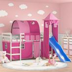 vidaXL Kinderhoogslaper met toren 90x190 cm massief, Verzenden, Nieuw