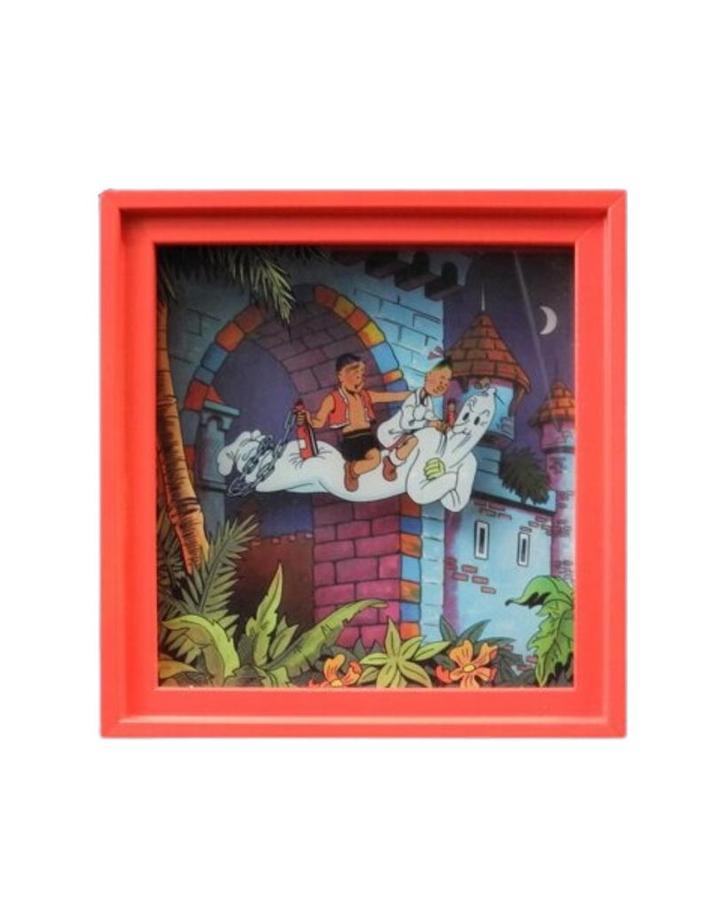 Suske en Wiske Shadowbox Het Eiland Amoras, Verzamelen, Stripfiguren, Ophalen of Verzenden