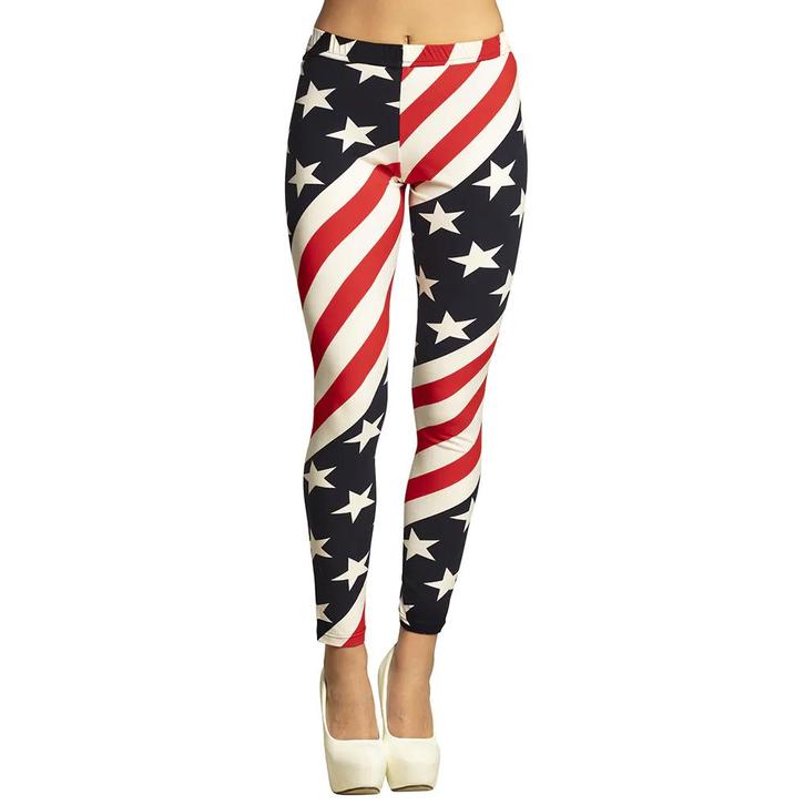 Amerika Legging Dames, Hobby en Vrije tijd, Feestartikelen, Nieuw, Verzenden