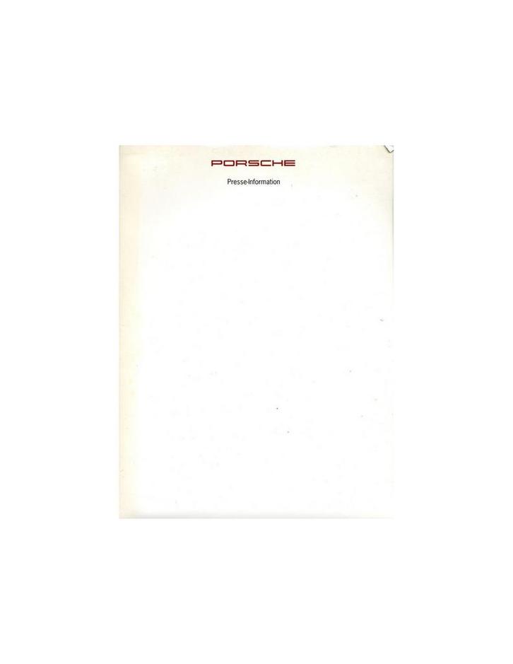 1994 PORSCHE 911 GT2 RENNSPORT SUPERCUP PERSMAP DUITS, Livres, Autos | Brochures & Magazines, Enlèvement ou Envoi