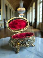 Sieradendoos - 1900 - 1910 - Belle Epoque - Brons, Fluweel, Antiek en Kunst, Curiosa en Brocante