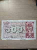 Zwitserland. - 500 franken 31-1-1957 - Pick 50a, Postzegels en Munten