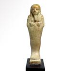 Oud-Egyptisch Faience Lichtgroen geglazuurde Shabti