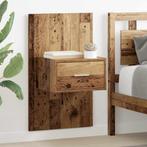vidaXL Bedkast 2 pcs Oud hout 48.5 x 32.5 x 80 cm Bewerkt, Verzenden, Nieuw