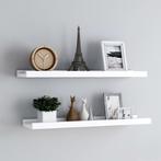 vidaXL Fotoplanken 2 st 80x9x3 cm MDF wit, Verzenden, Nieuw
