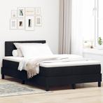 vidaXL Box Spring Bed met Matras & LED Zwart 120x190 cm Stof, Verzenden, Nieuw