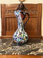 Murano - Flesvaas - Muranoglas - Blu Murrine Millefiori, Antiek en Kunst