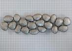 Greep Kiezel Oud Zilverkleur 128 mm, Nieuw, Overige materialen, Klink of Kruk