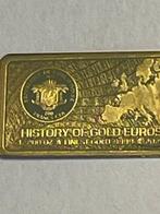 Duitsland. Gold bar 2002 History OF Gold Euros 1/200 Oz.999, Postzegels en Munten