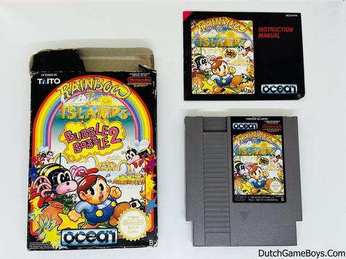 Nintendo Nes - Bubble Bobble 2 - Rainbow Islands - FRA, Games en Spelcomputers, Games | Nintendo NES, Gebruikt, Verzenden