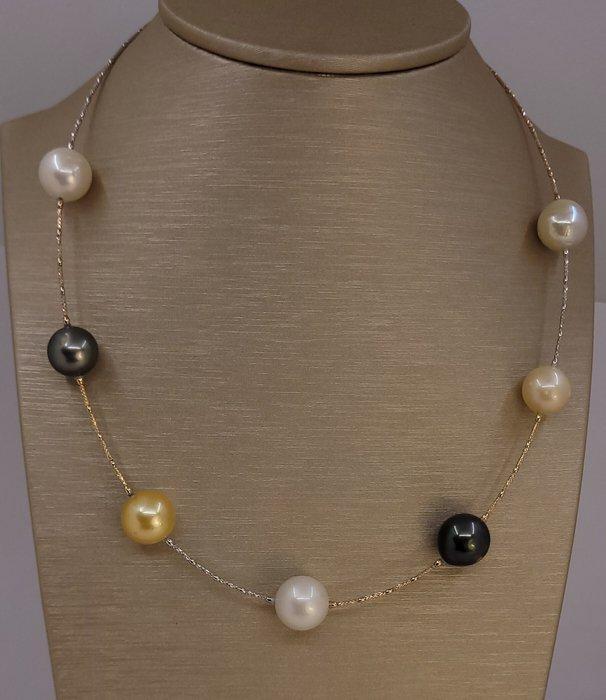 Halsketting - 18 karaat Witgoud, Geel goud, Roségoud,, Handtassen en Accessoires, Kettingen