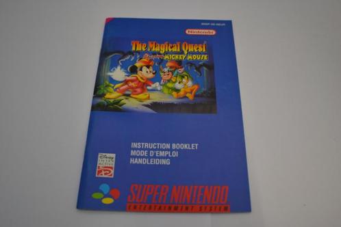 Magical Quest Starring Mickey Mouse (SNES NEUR MANUAL), Consoles de jeu & Jeux vidéo, Consoles de jeu | Nintendo Consoles | Accessoires