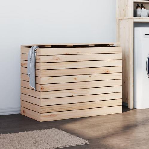 vidaXL Wasmand 88,5x44x66 cm massief grenenhout, Huis en Inrichting, Woonaccessoires | Overige, Nieuw, Verzenden