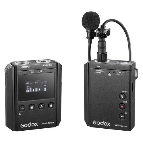 Godox WMicS2 Kit 1 UHF Draadloos microfoonsysteem OUTLET, Audio, Tv en Foto, Fotografie | Fotostudio en Toebehoren, Zo goed als nieuw