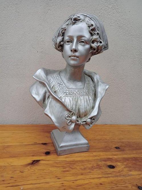 Onbekend - Buste, Meisje - 50 cm - Céramique, Antiek en Kunst, Antiek | Glaswerk en Kristal