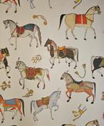 Tessuto Chevalier met racepaarden -300x280cm- Horses