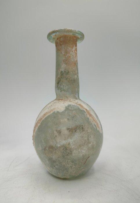 Oud-Romeins Glazen fles 12,50 cm., Verzamelen, Mineralen en Fossielen