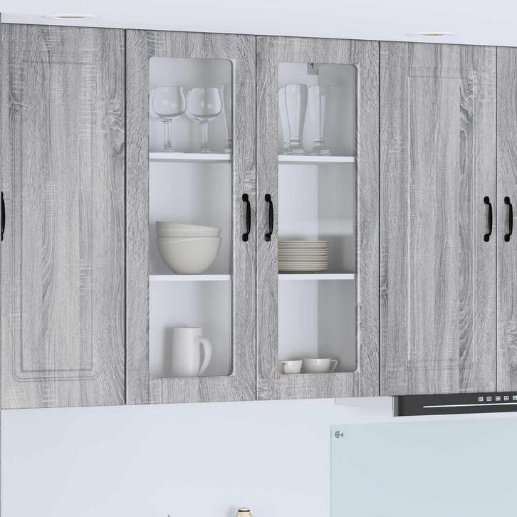 vidaXL Keuken Kast Grijs Sonoma 80 x 31 x 100 cm Bewerkt, Maison & Meubles, Armoires | Autre, Envoi