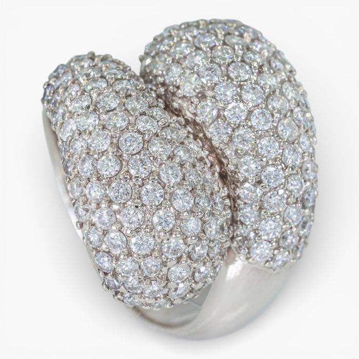 Zonder minimumprijs - Ring - 14 karaat HRD, Witgoud -, Handtassen en Accessoires, Ringen