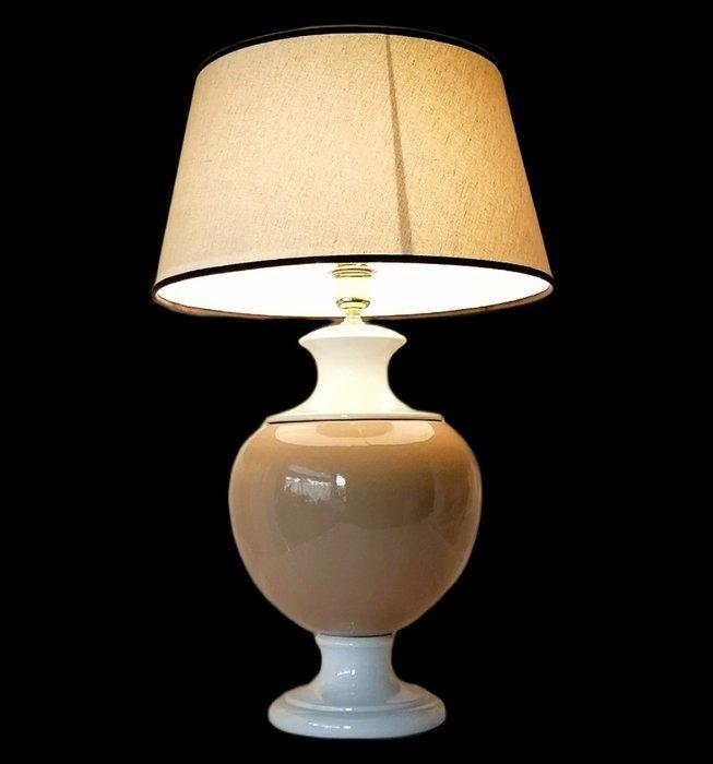 Hoogwaardig XL lamp 72 cm met originele kostbare kap van, Antiek en Kunst, Curiosa en Brocante