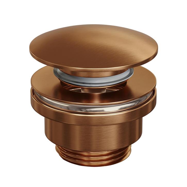 Clickwaste Brauer Afvoerplug Messing Binnenwerk 5/4 Koper, Doe-het-zelf en Bouw, Sanitair, Overige typen, Nieuw, Ophalen of Verzenden