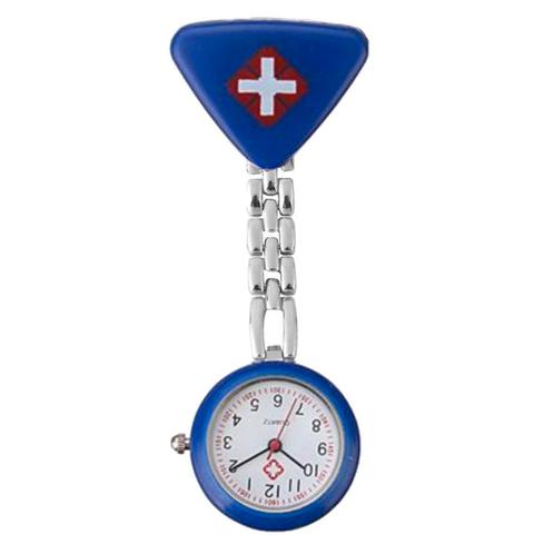 Fako® - Verpleegstershorloge - Driehoek - Donkerblauw, Handtassen en Accessoires, Horloges | Dames, Verzenden