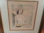 Marie Laurencin (1883-1956) - Jeune fille à la guitare, Antiek en Kunst
