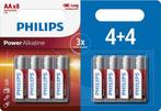 Tweedekans | Philips Power Alkaline - AA Batterijen - 8, Ophalen of Verzenden, Nieuw